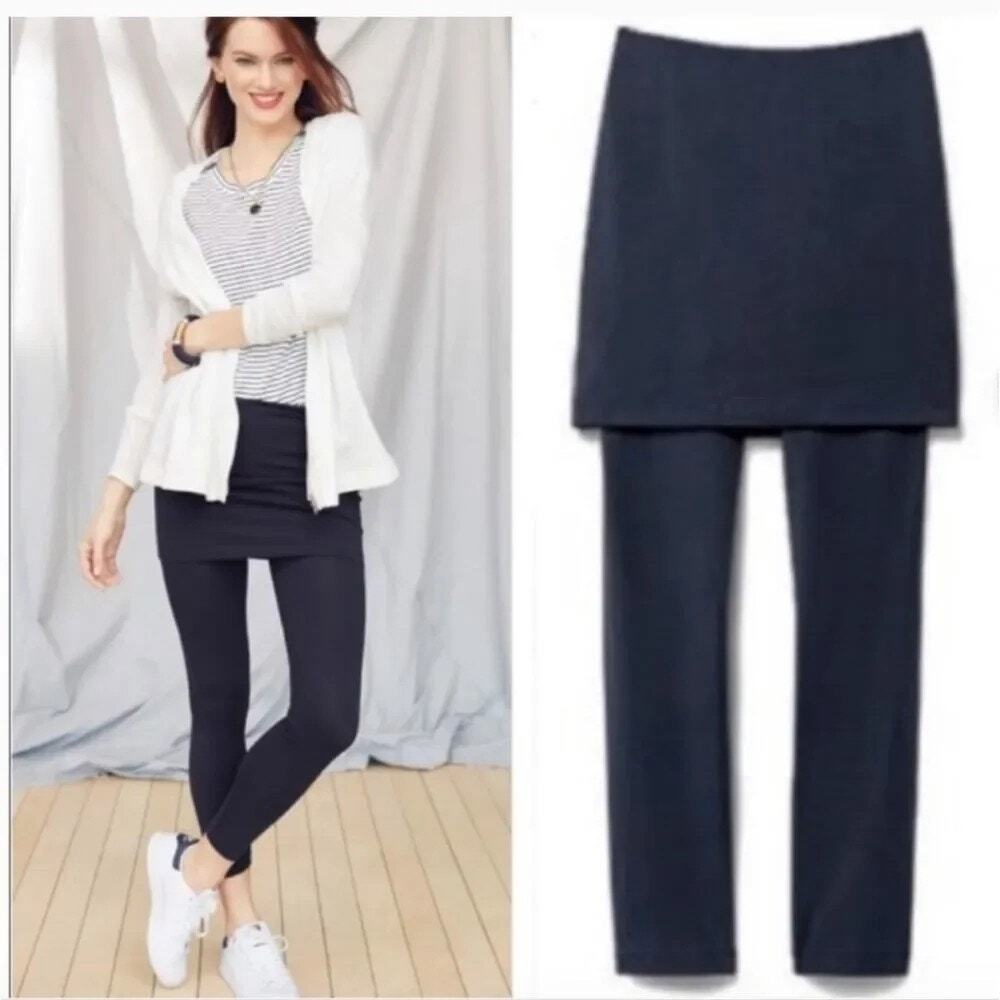 Cabi 5179 Skirted M'Leggings Navy Blue Size Small